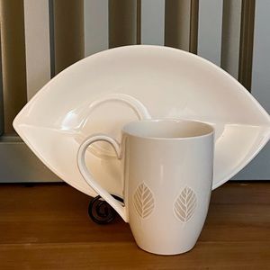NEW Villeroy & Boch City Park Metropolitan Cup & Snack Plate Set MOTHER’S Day!